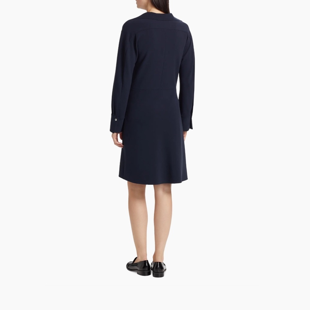 NEW Vince Rugby Knee Length Dress Coastal Navy Size 6 - Picture 4 of 7